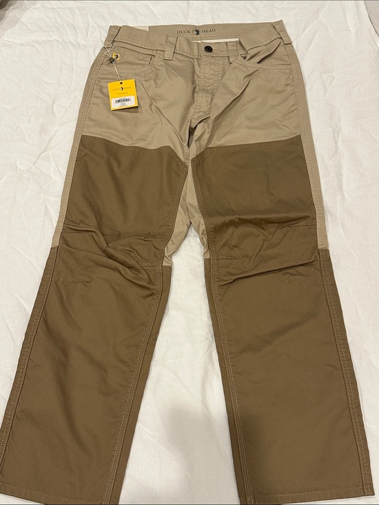 Duck Head Other - Duck Head Men’s Two-Tone Tan and Brown Cargo Work Pants